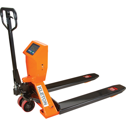 Digital Scale Pallet Truck, 44.5" L x 27.75" W, 4400 lbs. Cap. M & M Nord Ouest Inc