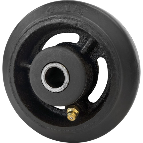 Mold-On Rubber Wheel, 4" (102 mm) Dia. x 1-1/2" (38 mm) W, 350 lbs. (158 kg.) Capacity M & M Nord Ouest Inc