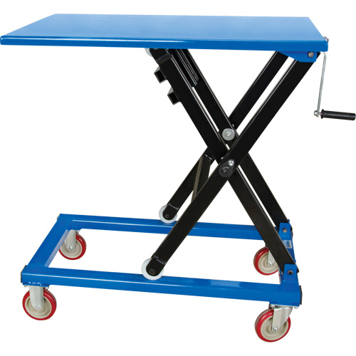 Manual Scissor Lift Table, 37-3/8" L x 23-5/8" W, Steel, 660 lbs. Capacity M & M Nord Ouest Inc