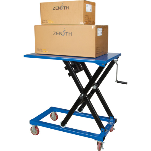 Manual Scissor Lift Table, 37-3/8" L x 23-5/8" W, Steel, 660 lbs. Capacity M & M Nord Ouest Inc