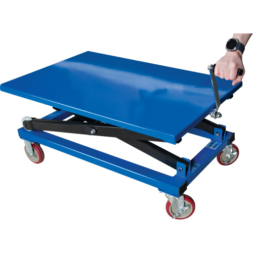 Manual Scissor Lift Table, 37-3/8" L x 23-5/8" W, Steel, 660 lbs. Capacity M & M Nord Ouest Inc