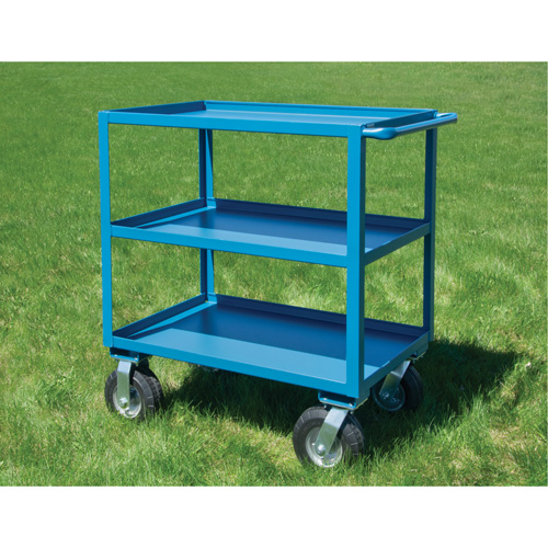 Outdoor Shelf Cart, 3 Tiers, 24" W x 39" H x 39" D, 1200 lbs. Capacity M & M Nord Ouest Inc