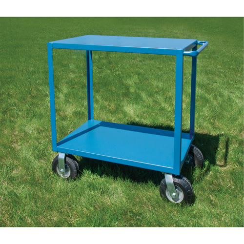 Outdoor Shelf Cart, 2 Tiers, 24" W x 39" H x 51" D, 1200 lbs. Capacity M & M Nord Ouest Inc