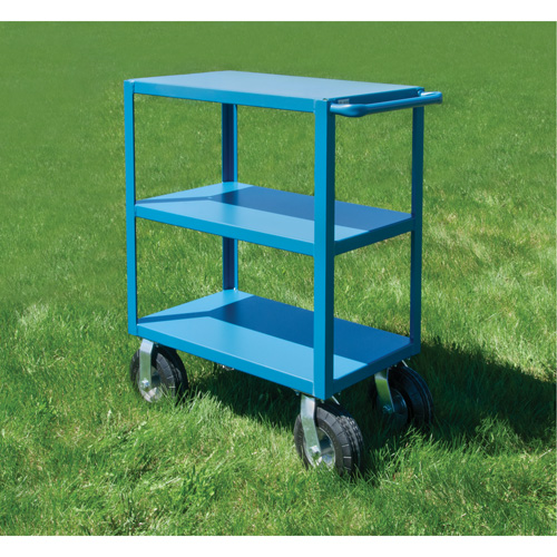 Outdoor Shelf Cart, 3 Tiers, 24" W x 39" H x 39" D, 1200 lbs. Capacity M & M Nord Ouest Inc