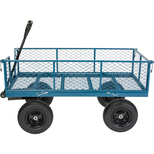 Wagon with Drop Sides, 24" W x 48" L, 800 lbs. Capacity M & M Nord Ouest Inc