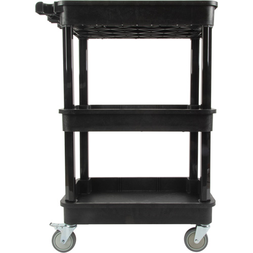Chariot utilitaire avec tablette &agrave; bordure profonde, 3 tiers, 19" x 39-1/2" x 28-1/4", Capacit&eacute; 330 lb M & M Nord Ouest Inc