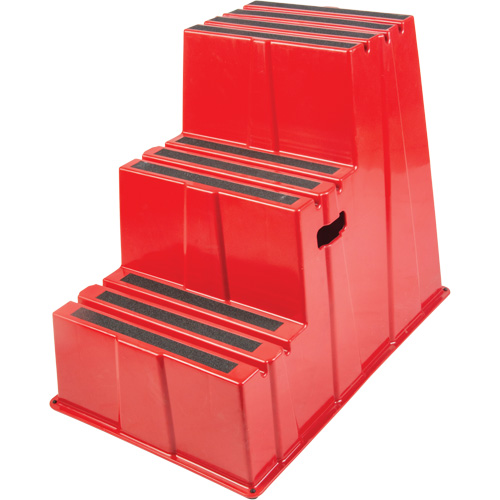Industrial Step Stool, 3 Steps, 34-13/16" x 22-7/16" x 28-1/2" High M & M Nord Ouest Inc