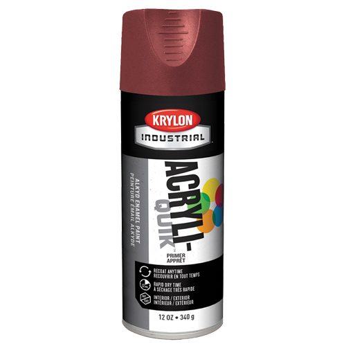Industrial Acryli-Quik Lacquer, Ruddy Brown, Very Flat, 12 oz., Aerosol Can M & M Nord Ouest Inc