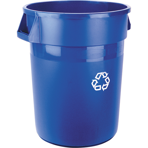 Brute&reg; Collection Recycling Container, Bulk, Plastic, 32 US gal. M & M Nord Ouest Inc
