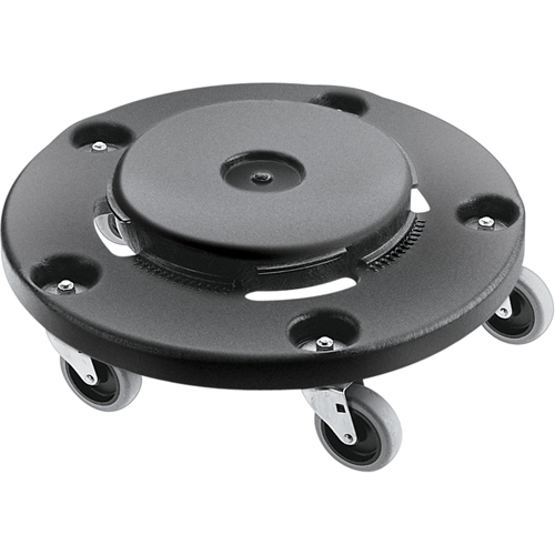 Brute&reg; Dolly, Polyethylene, Black, Fits: 20 - 55 US Gal. M & M Nord Ouest Inc