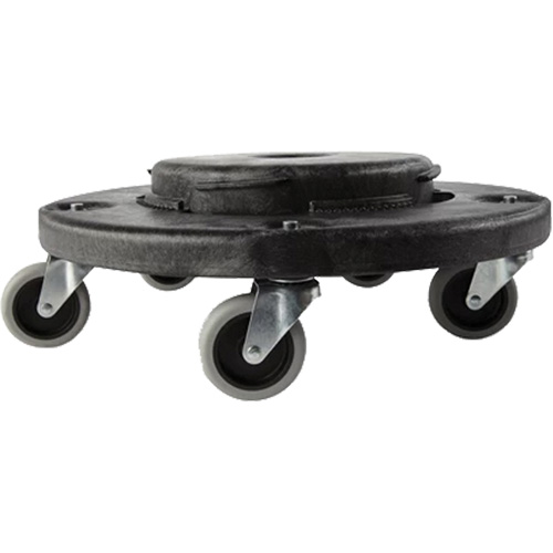 Brute&reg; Dolly, Polyethylene, Black, Fits: 20 - 55 US Gal. M & M Nord Ouest Inc