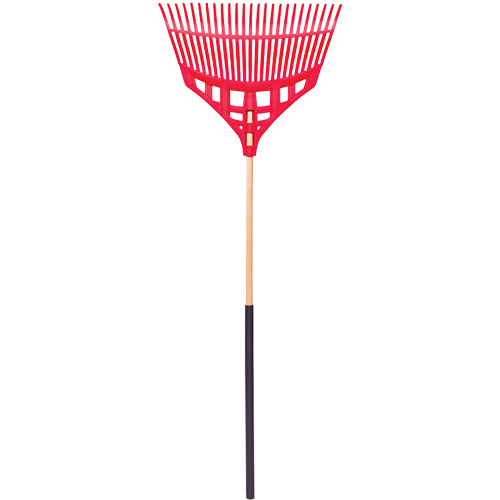 Leaf Rake, 24" Blade, Wood Handle, Plastic Blade M & M Nord Ouest Inc