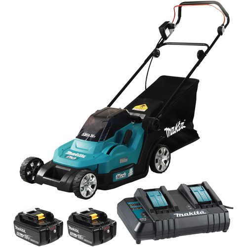 Ensemble de tondeuse LXT 36 V 5,0 Ah, Pouss&eacute;e, &agrave; pile, Largeur de coupe 17" M & M Nord Ouest Inc