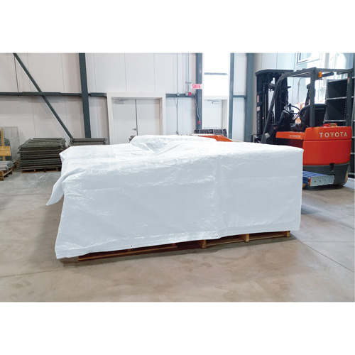 B&acirc;che isol&eacute;e, Poly&eacute;thyl&egrave;ne, Blanc, 20' x 12' x 8 mils M & M Nord Ouest Inc