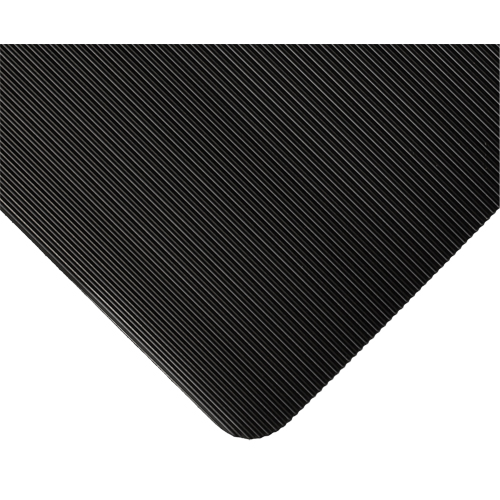 Tapis standard no 381, Ergonomique, 4' x 105' x 1/8", Noir M & M Nord Ouest Inc