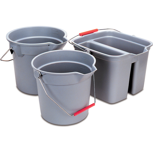 Seau Brute, Capacit&eacute; de 3.5 gal. US (14 pintes), Gris M & M Nord Ouest Inc