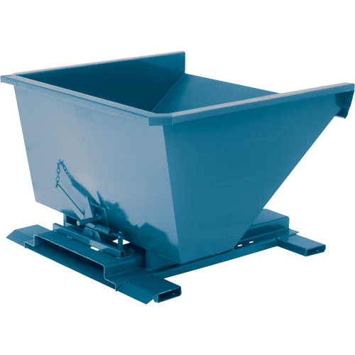 Conteneur autobasculeur, Acier, 3/4 vg³, Bleu M & M Nord Ouest Inc