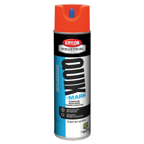 Peinture de marquage industrielle invers&eacute;e &agrave; base d'eau Quik-Mark, 17 oz, Canette a&eacute;rosol M & M Nord Ouest Inc