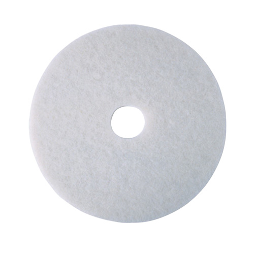 Floor Pad, 17", Polish, White M & M Nord Ouest Inc