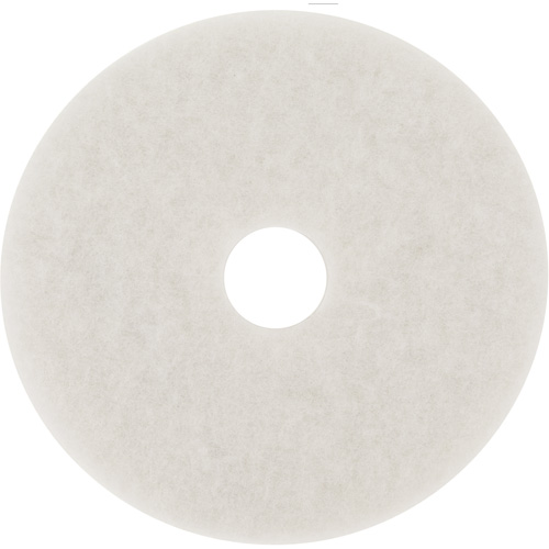 Floor Pad, 19", Polish, White M & M Nord Ouest Inc