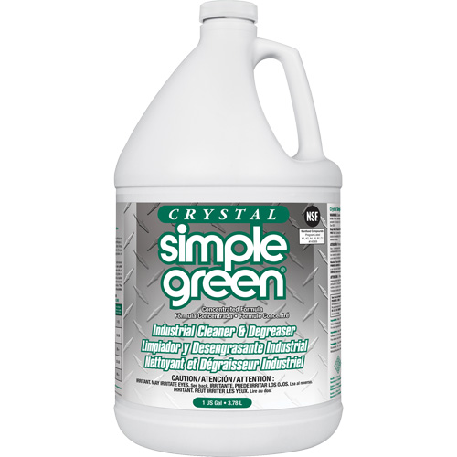 Nettoyant et d&eacute;graissant industriel Crystal Simple Green , 1 gal., Cruche M & M Nord Ouest Inc