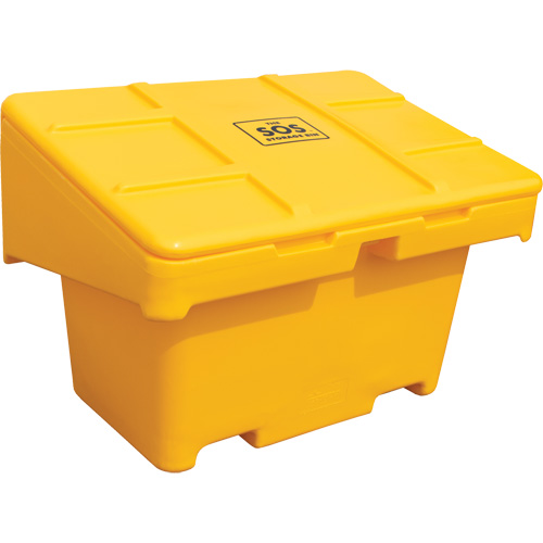 Salt Sand Container SOS, With Hasp, 42" x 29" x 30", 11 cu. Ft., Yellow M & M Nord Ouest Inc