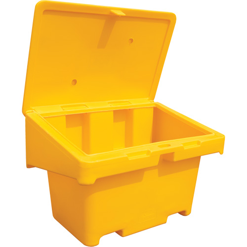 Salt Sand Container SOS, With Hasp, 42" x 29" x 30", 11 cu. Ft., Yellow M & M Nord Ouest Inc