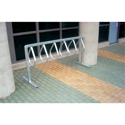 Style Bicycle Rack, Galvanized Steel, 12 Bike Capacity M & M Nord Ouest Inc