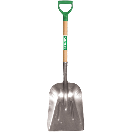 Scoop Shovel, Wood, Aluminum Blade, D-Grip Handle, 29" Length M & M Nord Ouest Inc