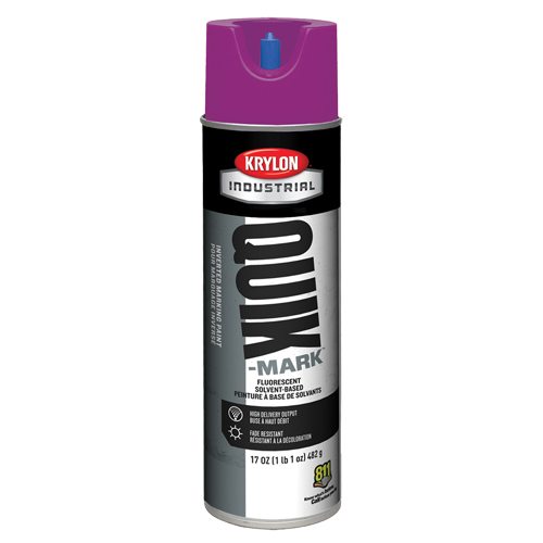 Peinture de marquage industrielle invers&eacute;e &agrave; base de solvant Quik-Mark, 17 oz, Canette a&eacute;rosol M & M Nord Ouest Inc