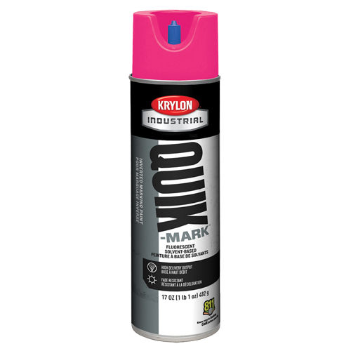 Peinture de marquage industrielle invers&eacute;e &agrave; base de solvant Quik-Mark, 17 oz, Canette a&eacute;rosol M & M Nord Ouest Inc