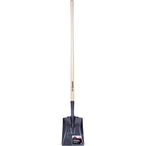 Pro Square Point Shovel, Wood, Tempered Steel Blade, Straight Handle, 48" Long M & M Nord Ouest Inc