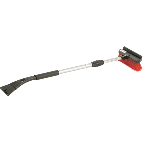 Balais &agrave; neige, T&eacute;lescopique, lame Nylon poly&eacute;thyl&egrave;ne, 36" Longueur, Rouge M & M Nord Ouest Inc