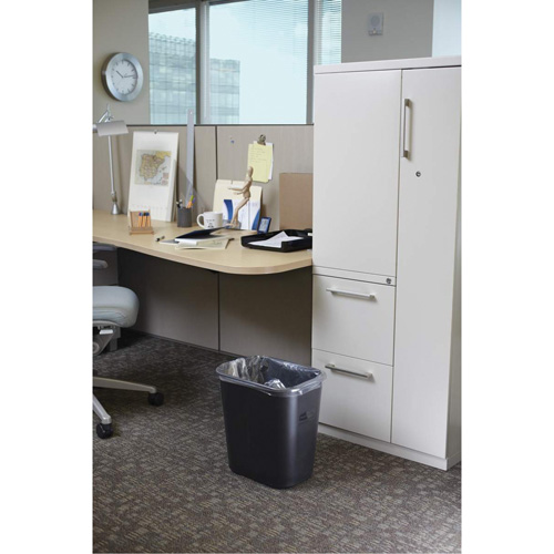 Soft Wastebasket, 28 Quarts, Plastic M & M Nord Ouest Inc