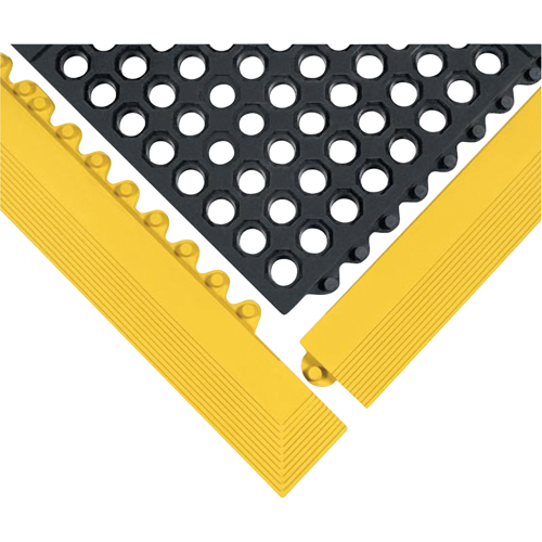 24/Seven&reg; Matting, Rubber, 3' W x 3' L, 5/8" Thick, Black M & M Nord Ouest Inc
