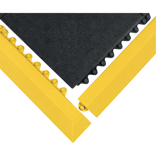 24/Seven&reg; Matting, Rubber, 3' W x 3' L, 5/8" Thick, Black M & M Nord Ouest Inc