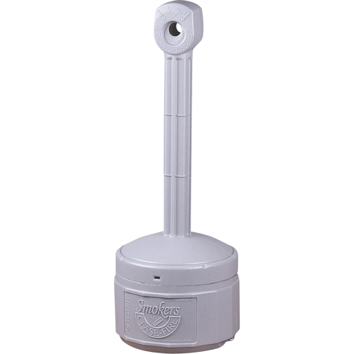 Smokers Cease-Fire&reg; Cigarette Butt Receptacle, Free-Standing, Plastic, 1 US gal. Capacity, 30" Height M & M Nord Ouest Inc