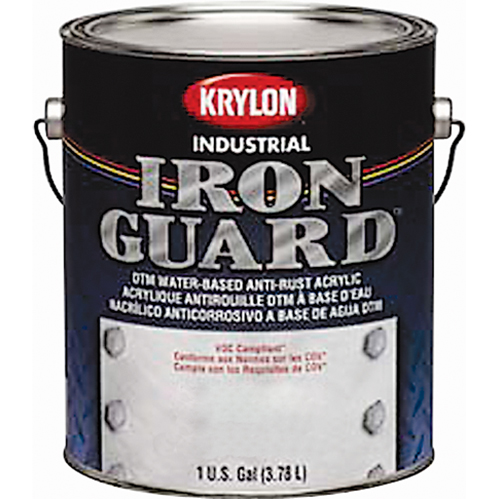 Industrial Iron Guard&reg; Water-Based Enamel, Can, Grey M & M Nord Ouest Inc