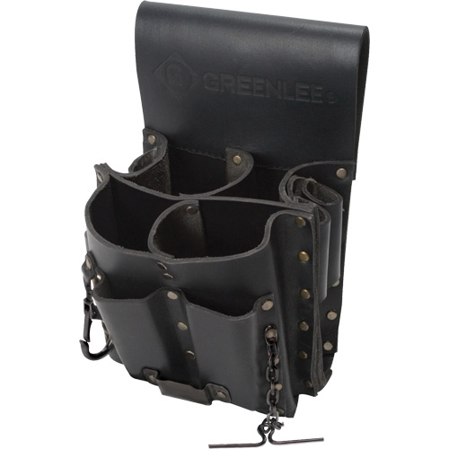 Poche pour ceinture porte-outils, Porte-outil multiple, Cuir, 8 Poches M & M Nord Ouest Inc