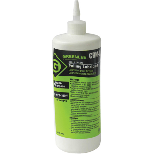 Lubrifiant en cr&egrave;me pour tirage de c&acirc;ble, Bouteille pressable M & M Nord Ouest Inc