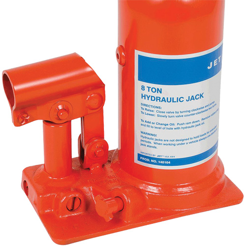 JHJ-8 Super Heavy-Duty Bottle Jack, 8 Ton(s), 15-3/8" Raised Height M & M Nord Ouest Inc