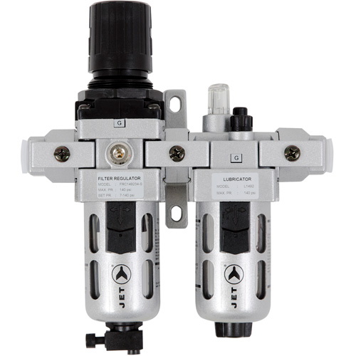 Filtre &agrave; air interm&eacute;diaire en deux parties, r&eacute;gulateur et lubrificateur AFRLCI38, 3/8" NPT M & M Nord Ouest Inc