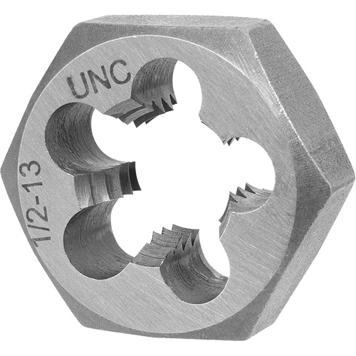 SAE Hex Die, 1-7/16" Dia., 5/8"-11 Thread, Alloy Steel M & M Nord Ouest Inc