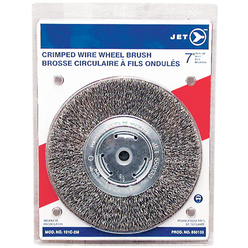 Disque &agrave; fils cr&ecirc;p&eacute;s, 7" dia., Fils 0,014", Arbre 1/2" - 2" M & M Nord Ouest Inc