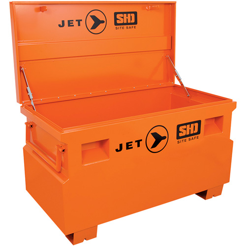 JSB-4824 Heavy-Duty Jobsite Tool Storage Box, 48-1/8" x 24-1/8" x 28-3/8", Steel, Orange M & M Nord Ouest Inc