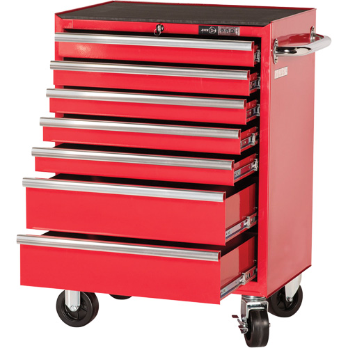 PRC2707 Pro Series Roller Cabinet, 7 Drawers, 27" W x 16" D x Red M & M Nord Ouest Inc