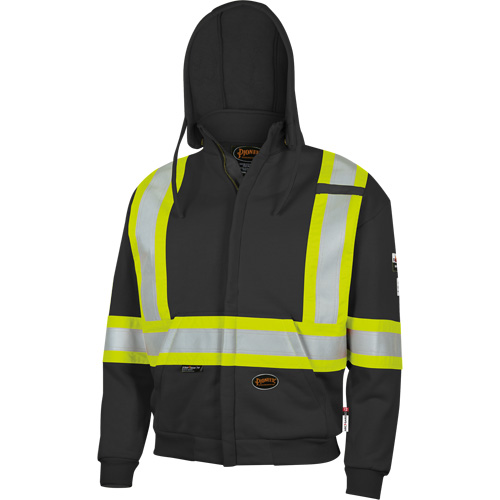 337SF Flame-Resistant Zip Style Hoodie, Men's, Small, Black, 22 cal/cm² M & M Nord Ouest Inc