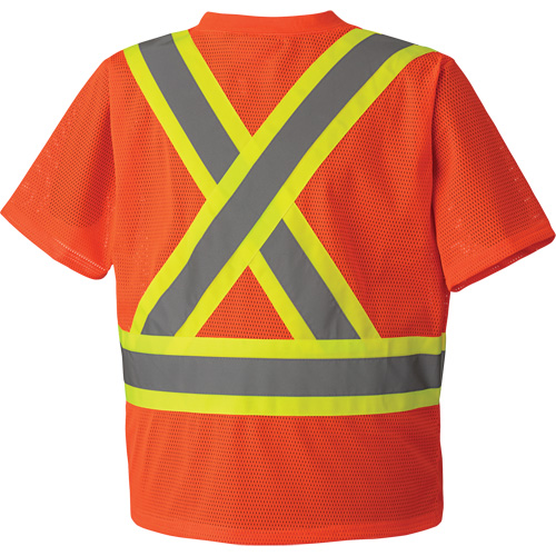 5994 High-Visibility Safety T-Shirt, Polyester, 2X-Large, High Visibility Orange M & M Nord Ouest Inc