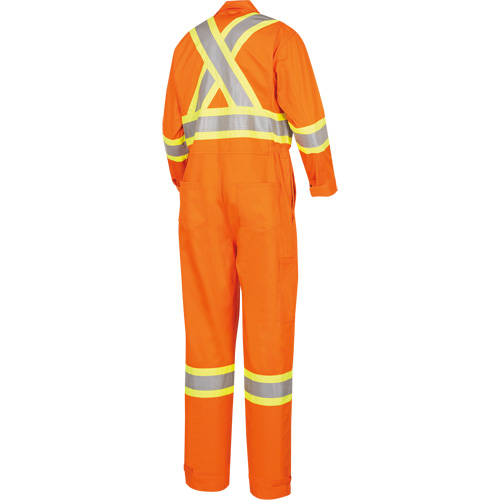 5555 High Visibility FR Rated & Arc Rated Safety Coveralls, Size 36, High Visibility Orange, 11 cal/cm² M & M Nord Ouest Inc