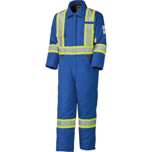 5522A High Visibility FR Rated & Arc Rated Safety Coveralls, Size 2X-Large, Royal Blue, 58 cal/cm² M & M Nord Ouest Inc